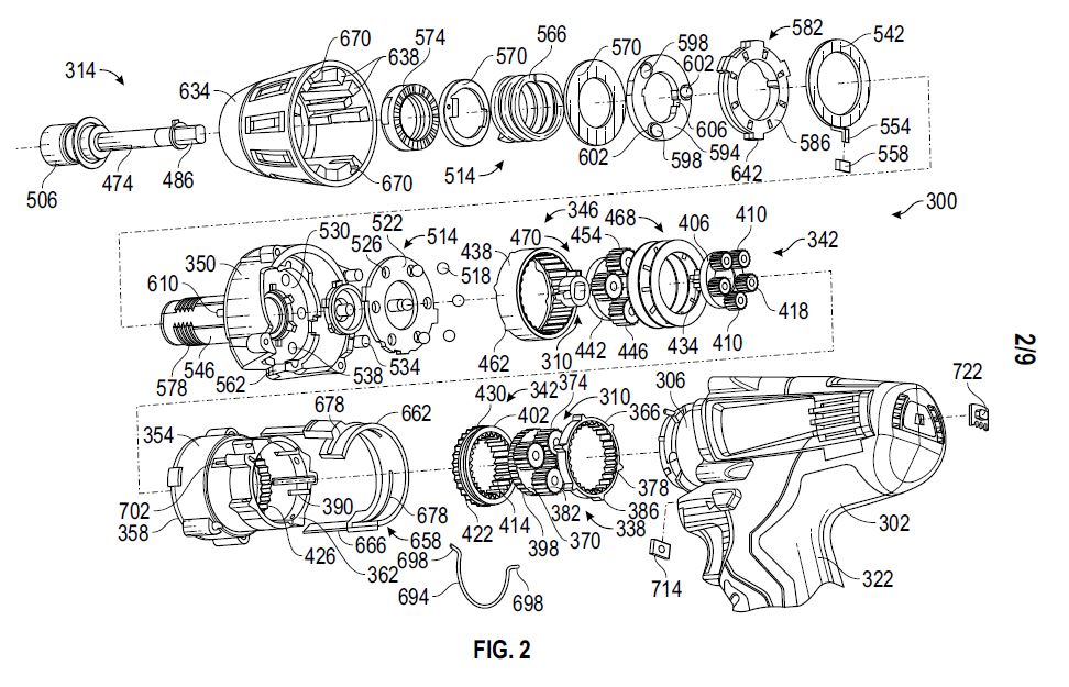 Exploded Assembly View — Industrial Power Tool